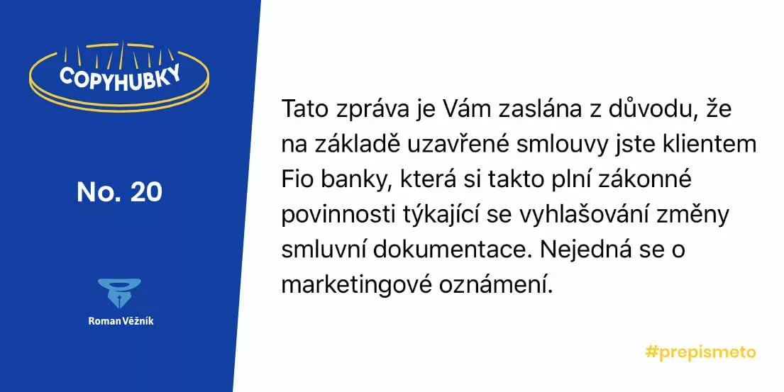 Copyhubky č. 20 – Stručně, stručněji, nejstručněji